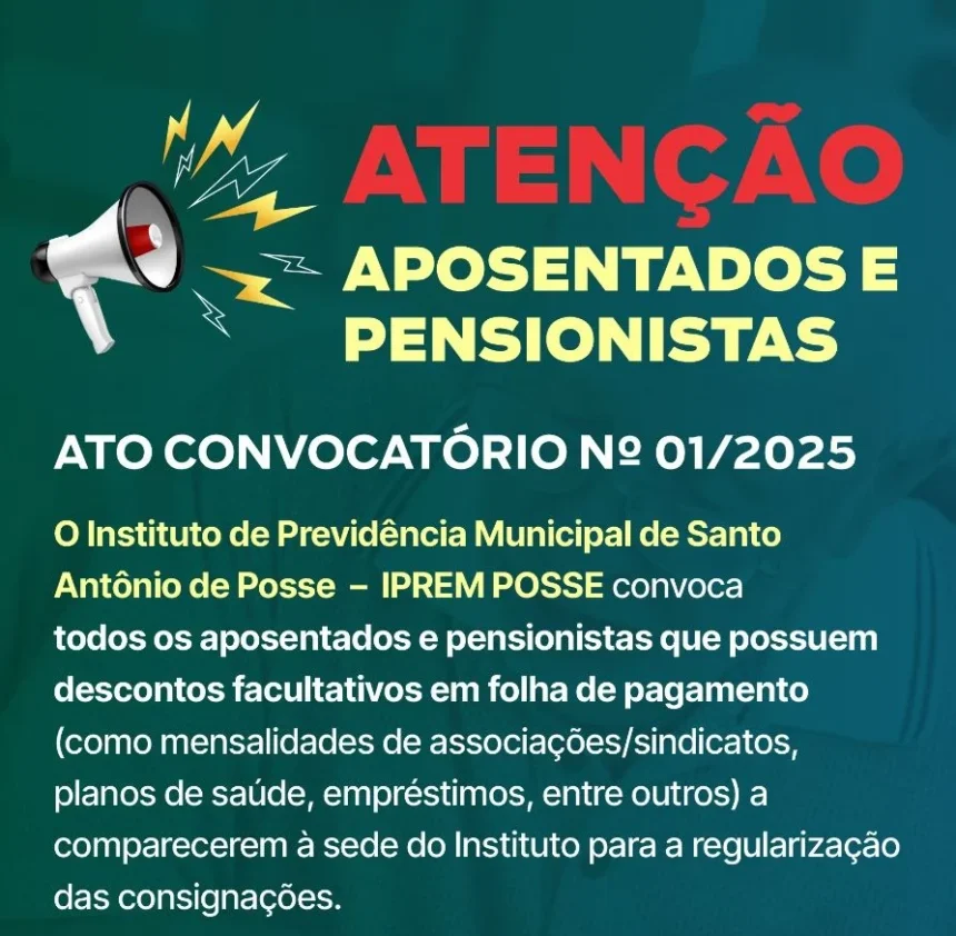 ATENÇÃO APOSENTADOS E PENSIONISTAS DO IPREM: REGULARIZAÇÃO DE DESCONTOS